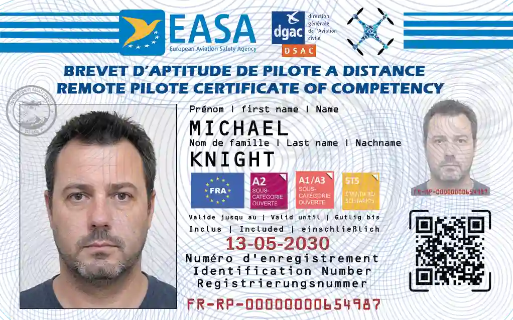Carte télépilote holographique